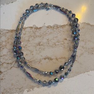 Elegant Silver Beaded Necklace